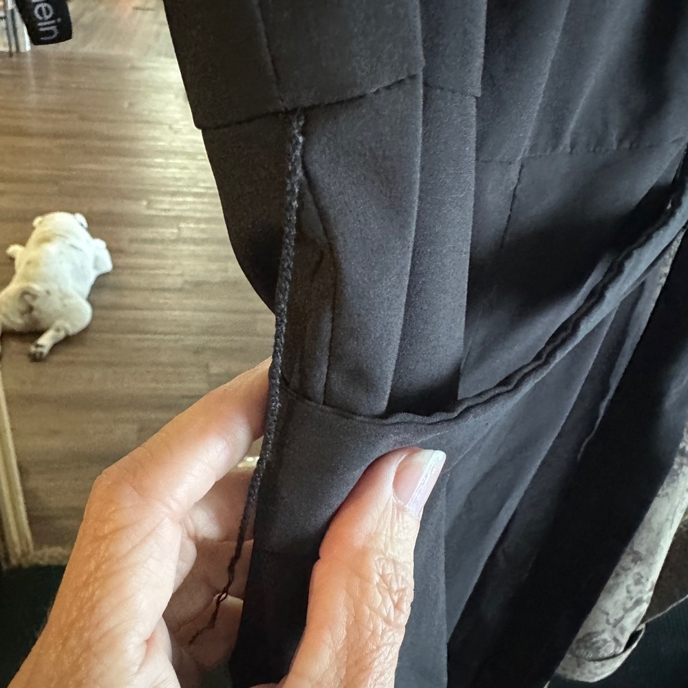 Calvin Klein Black Cropped Jumpsuit - Picture 3 of 7
